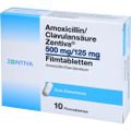 AMOXICILLIN/Clavulansäure Zentiva 500mg/125mg FTA