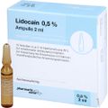 LIDOCAIN pharmarissano 0,5% Inj.-Lsg.Ampullen 2 ml