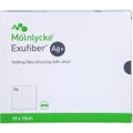 EXUFIBER Ag+ 10x10 cm gelbild.Faserverb.m.Silber