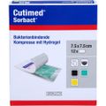 CUTIMED Sorbact Gel Kompressen 7,5x7,5 cm