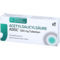 ACETYLSALICYLSÄURE ADGC 500 mg Tabletten