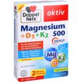 DOPPELHERZ Magnesium 500+D3+K2 Depot Tabletten