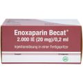 ENOXAPARIN Becat 2.000 I.E. 20mg/0,2ml Inj.-Lsg.FS