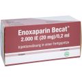 ENOXAPARIN Becat 2.000 I.E. 20mg/0,2ml Inj.-Lsg.FS