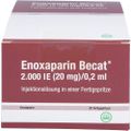 ENOXAPARIN Becat 2.000 I.E. 20mg/0,2ml Inj.-Lsg.FS