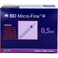 BD MICRO-FINE+ Insulinspr.0,5 ml U100 8 mm