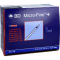 BD MICRO-FINE+ Insulinspr.1 ml U100 0,33x12,7 mm