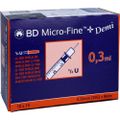 BD MICRO-FINE+ Insulinspr.0,3 ml U100 0,3x8 mm