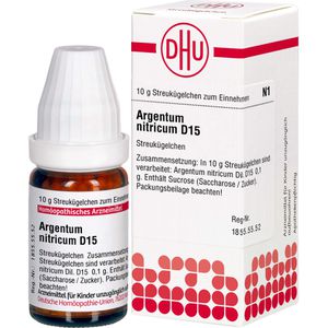ARGENTUM NITRICUM D 15 Globuli