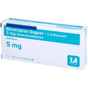 RIZATRIPTAN lingual-1A Pharma 5 mg Schmelztabl.
