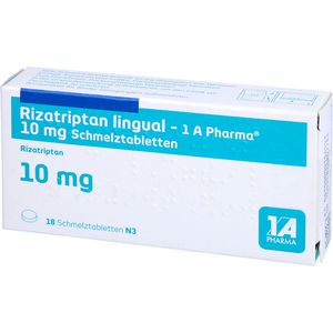 RIZATRIPTAN lingual-1A Pharma 10 mg Schmelztabl.