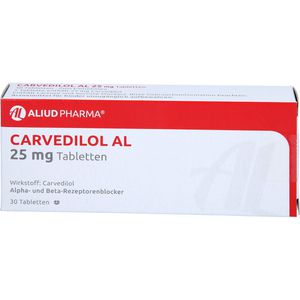 CARVEDILOL AL 25 mg Tabletten