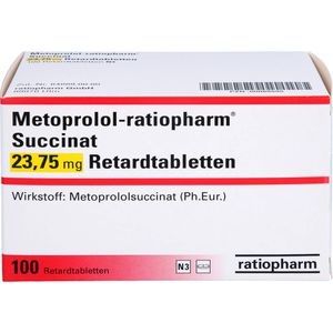 METOPROLOL-ratiopharm Succinat 23,75mg Retardtabl.