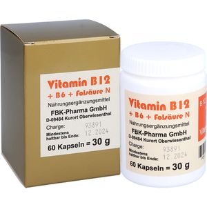VITAMIN B12+B6+Folsäure Komplex N Kapseln