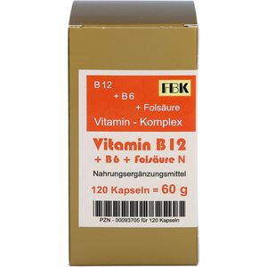 VITAMIN B12+B6+Folsäure Komplex N Kapseln