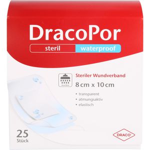 DRACOPOR waterproof Wundverband 8x10 cm steril