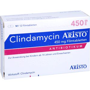 CLINDAMYCIN Aristo 450 mg Filmtabletten