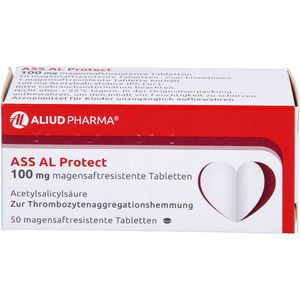 ASS AL Protect 100 mg magensaftresistente Tabletten bei erhöhtem Herzinfarkt- und Schlaganfallrisiko