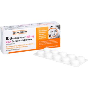 IBU-RATIOPHARM 400 mg akut Schmerztbl.Filmtabl.