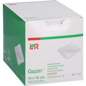 GAZIN Mullkomp.10x10 cm steril 12fach