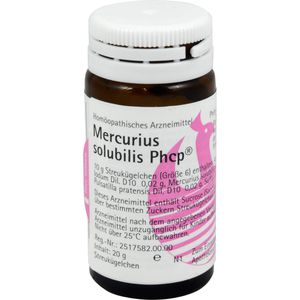 Mercurius Solubilis Phcp Globuli 20 g 20 g
