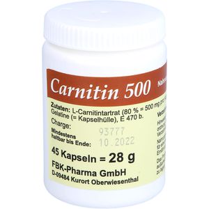 CARNITIN 500 Kapseln