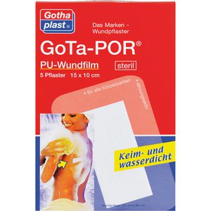 Gota-Por Pu Wundfilm 15x10 cm steril Pflaster 5 St 5 St