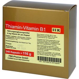 THIAMIN Kapseln Vitamin B1