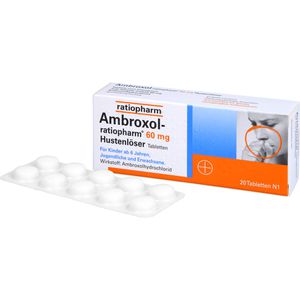 AMBROXOL-ratiopharm 60 mg expectorant pt. tuse tablete