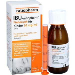 IBU-RATIOPHARM Fiebersaft für Kinder 20 mg/ml