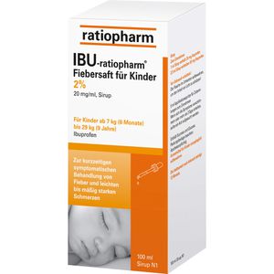 IBU RATIOPHARM 2% Fiebersaft für Kinder