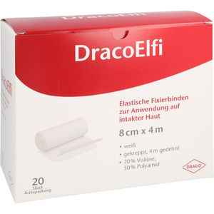 Dracoelfi elast.Fixierbinde 8 cmx4 m gekreppt 20 St 20 St