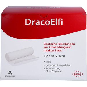 DRACOELFI elast.Fixierbinde 12 cmx4 m gekreppt