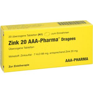 ZINK 20 AAA-Pharma Dragees