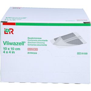 VLIWAZELL Saugkompressen steril 10x10 cm