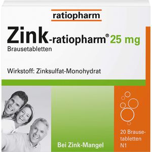 ZINK-RATIOPHARM 25 mg Brausetabletten