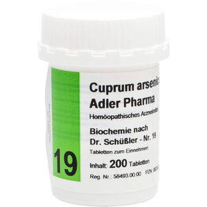 BIOCHEMIE Adler 19 Cuprum arsenicosum D 12 Tabl.