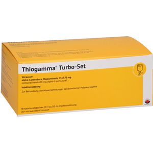 Thiogamma Turbo Set Injektionsflaschen 250 ml