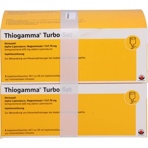 Thiogamma Turbo Set Injektionsflaschen 500 ml