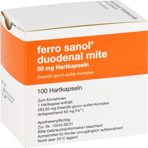 FERRO SANOL duodenal mite 50 mg magensaftr.Hartk.