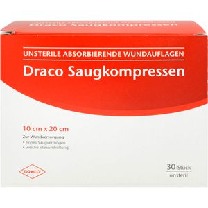 SAUGKOMPRESSEN unsteril 10x20 cm Draco