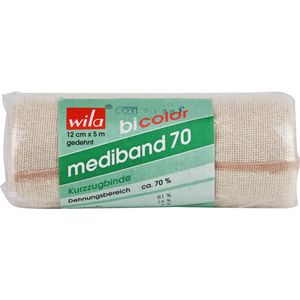 MEDIBAND 70 Kurzzugbinde bicol.12 cmx5 m ws./haut