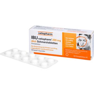     IBU-RATIOPHARM 200 mg akut Schmerztbl.Filmtabl.
