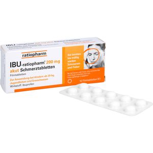 IBU-RATIOPHARM 200 mg akut Schmerztbl.Filmtabl.