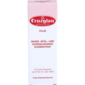 CRUZYLAN Plus Mund-/Spül- u.Gurgelwasserkonz.m.Pip
