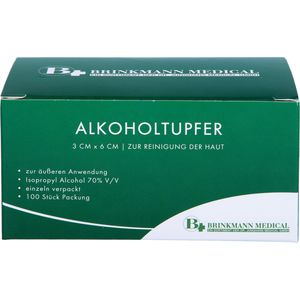 Alkoholtupfer 3x6 cm steril 100 St 100 St
