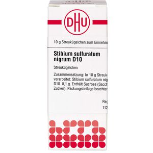 Stibium Sulfuratum Nigrum D 10 Globuli 10 g