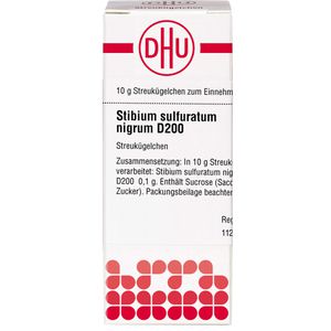 STIBIUM SULFURATUM NIGRUM D 200 Globuli