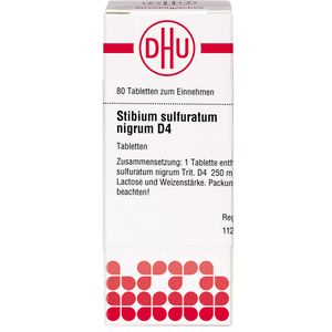 Stibium Sulfuratum Nigrum D 4 Tabletten 80 St