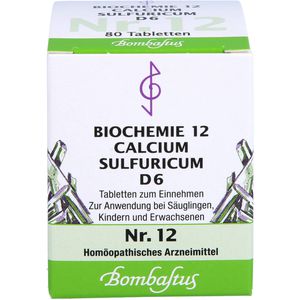 Bombastus BIOCHEMIE 12 Calcium sulfuricum D 6 Tabletten